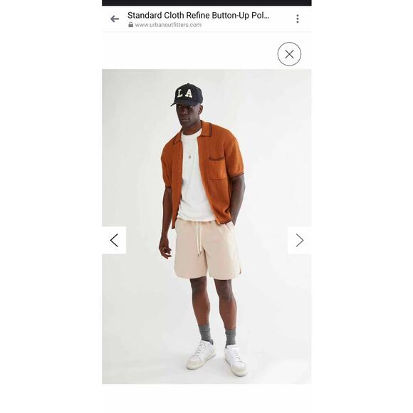 STANDARD CLOTH Refine Button-up Polo Sweater XXL - Picture 12 of 14